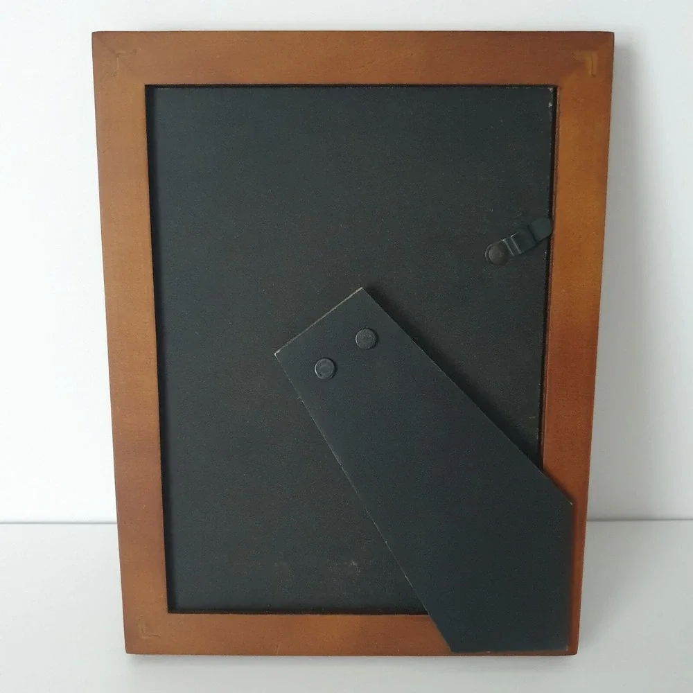 The Cellar Set of 10 Walnut Photo Frames Vintage NEW-in-Box Self-Standing